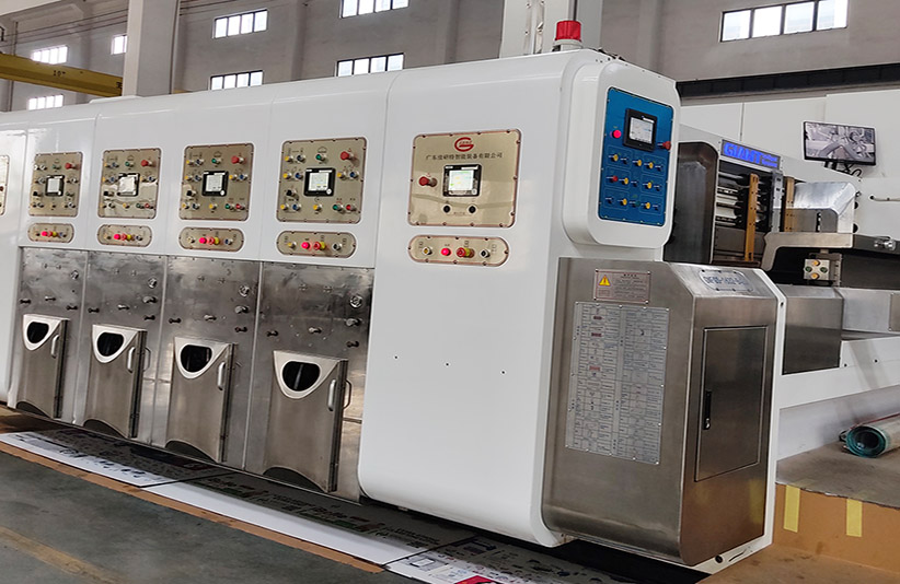 Full Automatic Corrugated Carton Flexo Printing Folder Gluing Strapping Inline Machine -GMVP-2046